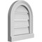 Ekena Millwork Round Top Surface Mount PVC Gable Vent: Functional, w/ 2"W x 2"P Brickmould Sill Frame, 14"W x 16"H GVPRT14X1603SF - alternate 3